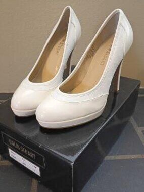 COLIN STUART WHITE HEELS | WOMEN'S SIZE 7